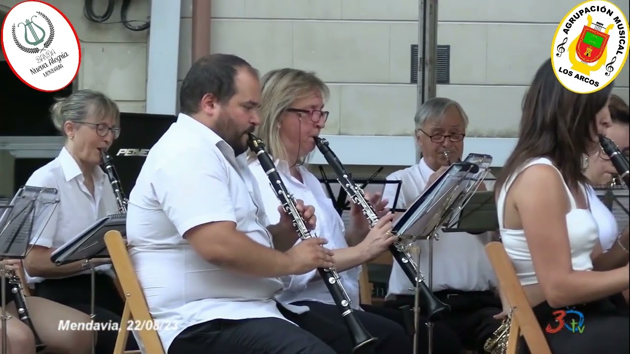 A SAN  SEBASTIAN-BANDA NUEVA ALEGRIA DE MENDAVIA Y AGRUPACION MUSICAL LOS ARCOS (22/08/2023)