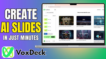 Create Stunning AI Presentations in Just Minutes! VoxDeck Review