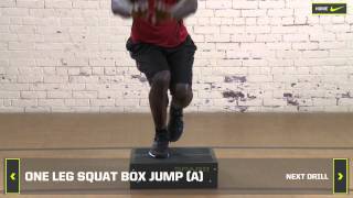 The Program Off-Season Hockey Training Weeks 1-4, Day 1 - One Leg Squat Box Jump