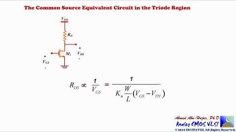 Common Source Amplifier in the Triode Region.