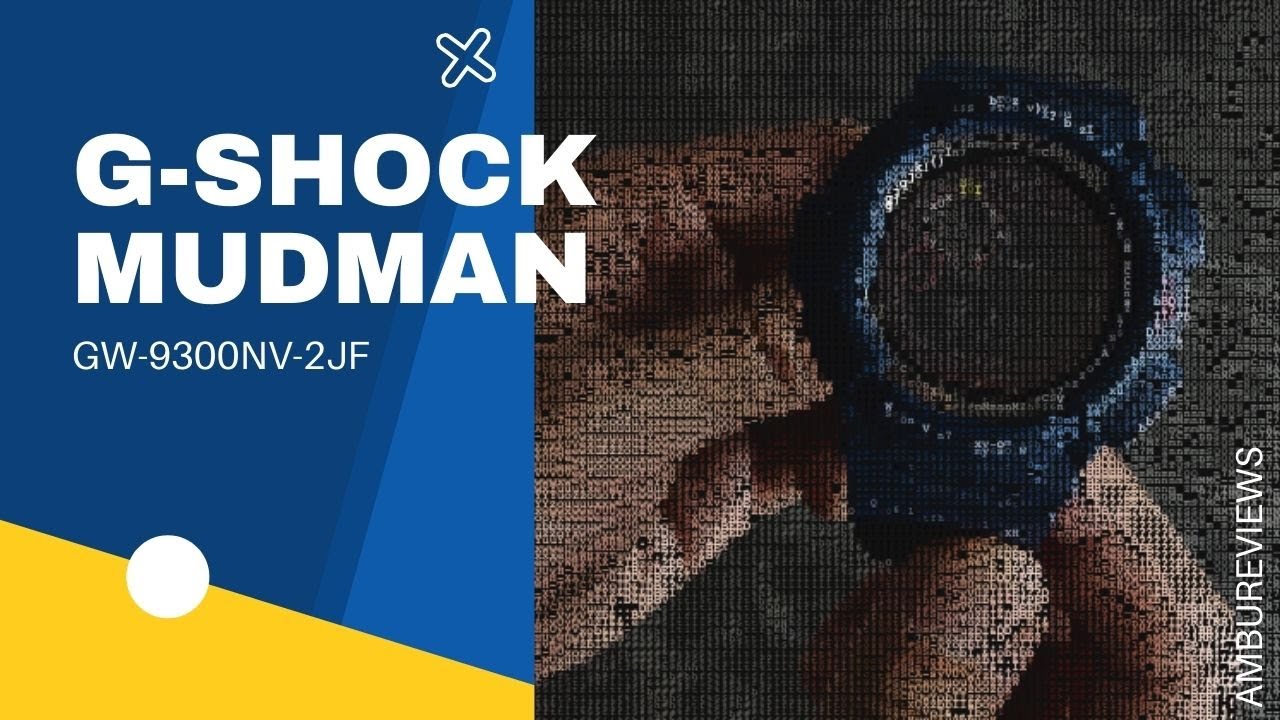 G-Shock GW-9300NV-2JF Men In Navy Mudman - Up Close and On Wrist 