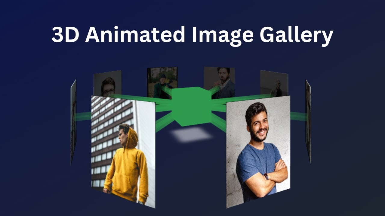 3D Animated Image Gallery Usign HTML CSS || Dynamically Using ...