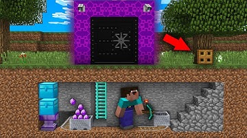 Minecraft NOOB vs PRO: NOOB BUILD SUPER SECRET BASE UNDER MAGIC BUNKER ! Challenge 100% trolling