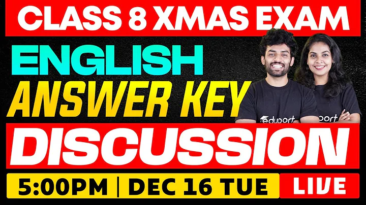 Class 8 English | Answer Key Discussion