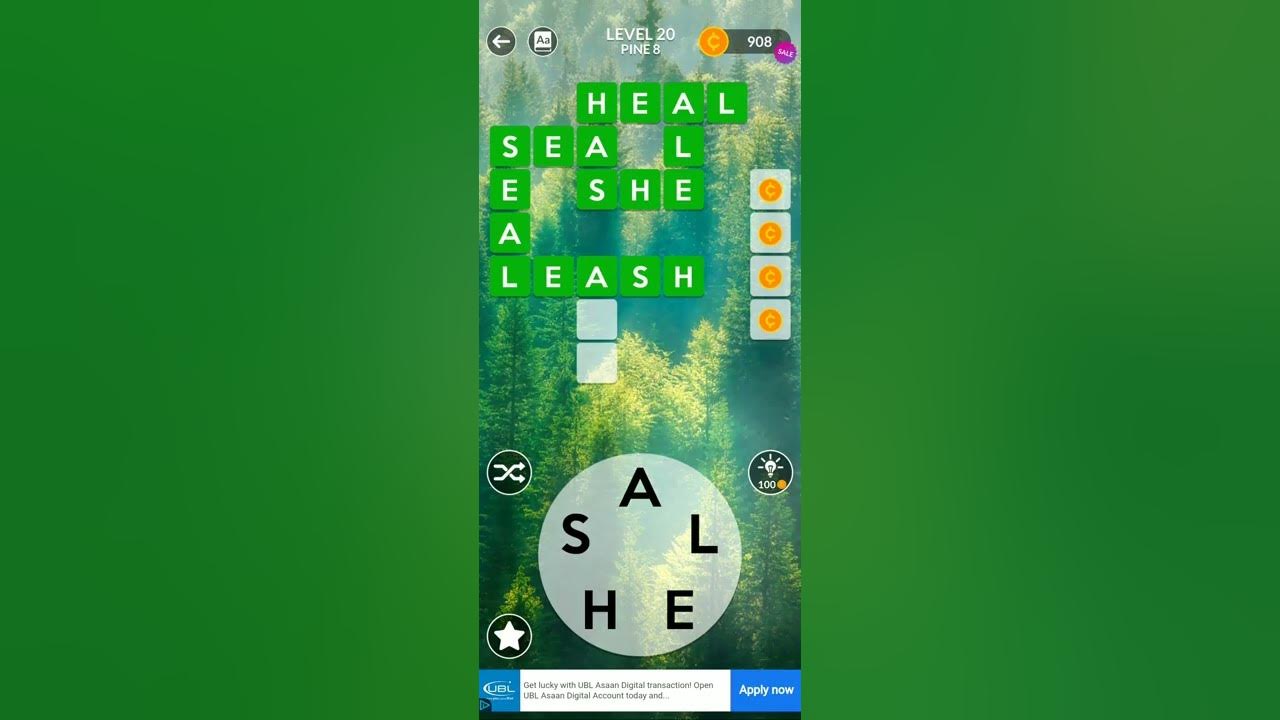WordScapes level 20 Answer YouTube