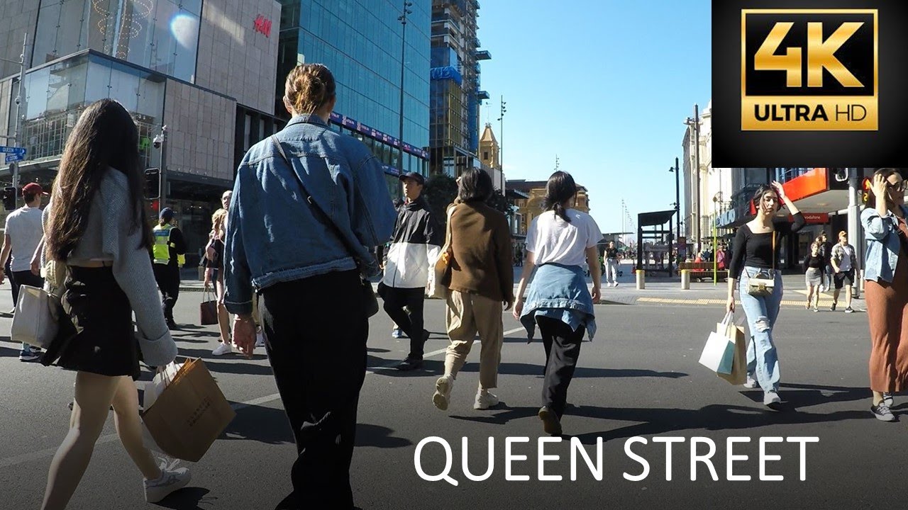 4K | Auckland | Queen Street | Britomart | Commercial Bay | New Zealand | I walk for you | Slowalk