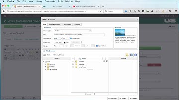 How to insert a video into a Joomla article