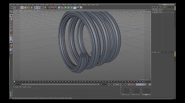 Using a Sweep NURB creates geometry based on two splines,  cinema4d tutorial