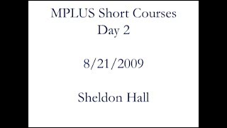 Advanced regression analysis, IRT, factor analysis and SEM - Mplus Short Courses, Topic 2