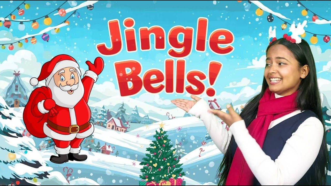 Jingle Bells | Fun Christmas Song for Kids | Sing Along | Ms. Ritika ...