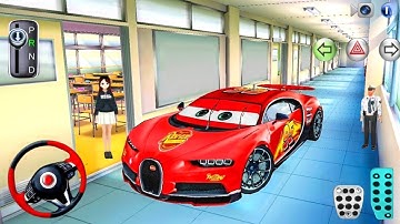 New Lightning McQueen Dinoco Car in School Building - 3D Driving Class 2025! Android iOS Gameplay
