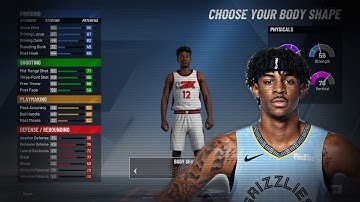 BEST OFFENSIVE THREAT/ JA MORANT BUILD IN 2K20!!