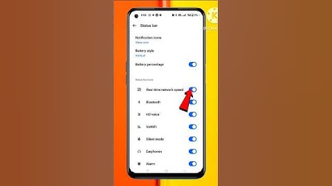 How To Show Internet Speed On Status Bar || internet speed enable kaise kare #shorts #viral