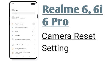 Realme 6, 6i, 6 Pro Camera Reset Setting