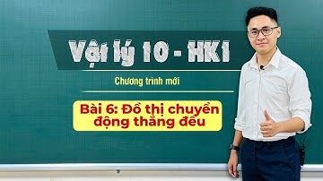 BÀI 6: ĐỒ THỊ CHUYỂN ĐỘNG THẲNG ĐỀU | VẬT LÝ 10 - HỌC KỲ 1 - Thầy Vũ Tuấn Anh