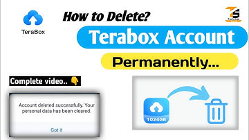 How to delete terabox account permanently | Terabox delete kaise kare | Technical sherMd