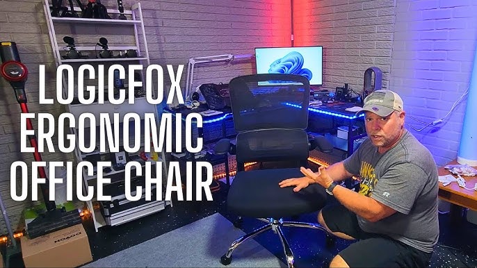 Logicfox Ergonomic Office Chair: Double Lumbar Support