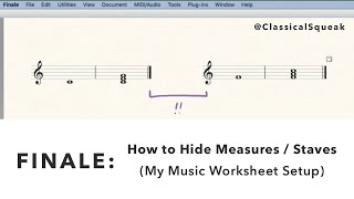 Celebrity Finale: How to Hide Measures, Hide Staves | My Setup for Music Worksheets Net Worth