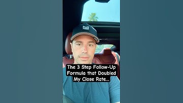 The Follow-Up Formula That Doubled My Close Rate #sales #insidesales #salesadvice