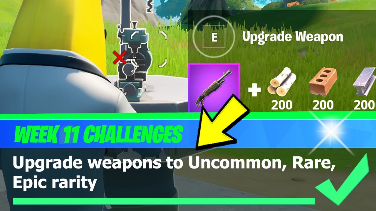 Upgrade Weapons To Uncommon Rare Epic Rarity Upgrade Bench Locations Fortnite Week 11 Challenges Youtube Fortnite Rarity Upgrade Fortnite Rarity Upgrade Upgrade Weapons To Uncommon Rare Epic Rarity Upgrade Bench Locations Fortnite Week 11 Challenges Youtube