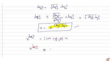 Product of all the solution of equation `x^(log_10 x)=(100+2^(sqrt(log_2 3))-3^(sqrt(log_3 2))