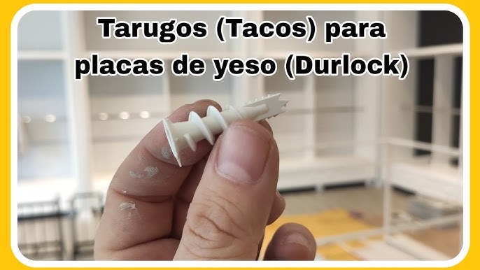 AFASOES 25 Pcs Tacos + 25 Pcs Tornillos Taco Autoperforante Pladur Tacos  para Pladur Sin Taladro Tacos para Yeso Tacos para Escayola Taco Metalico