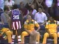 Geese Ausbie confronts the Washington Generals bench on ABC Wide World of Sports 1983.