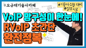 VoIP 망구성이 한눈에! VoIP완전정복: 망구성부터 H.323, 음성코덱, 영상코덱까지 초간단 이해!｜정보통신기술사/전자응용기술사/산업계측제어기술사