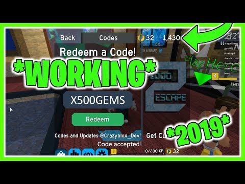All Working Codes January 2019 Roblox Flood Escape 2 Youtube