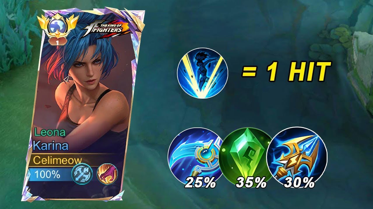 KARINA 1 HIT DELETE 100% 😱 INSANE DAMAGE BUILD – ENEMY CAN’T SURVIVE!