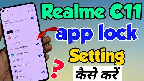 Realme c11 App lock | How to set App lock in Realme c11 | Realme c11 mein App lock kaise lagaye