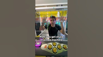 I Got STUCK in A CLAW MACHINE 🕹️😭 #arcade #clawmachine #prize #shorts