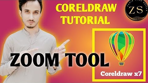 zoom tool in coreldraw x7 || corel draw designs(class No 6)🔥