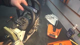 картинка: Stihl MS 260 карбюратор и течь масла