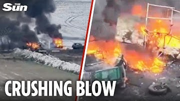 Ukraine crushes Russian column and destroy key aircraft and radar systems