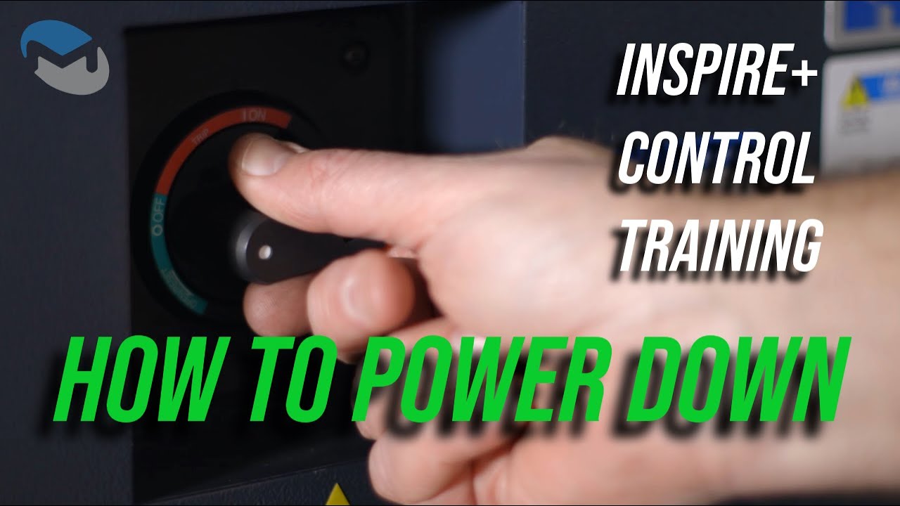 Milltronics INSPIRE+ Control Training: Power Down Machine - YouTube