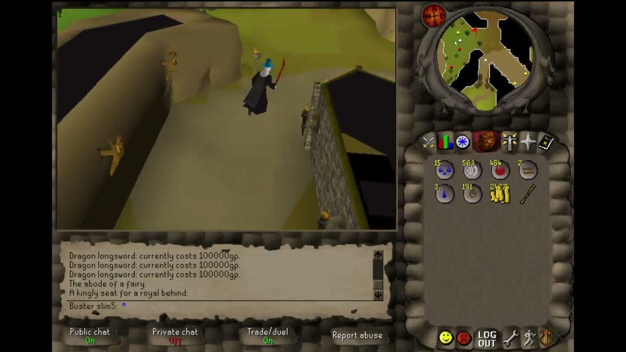 Getting a Dragon Longsword in 2004scape
