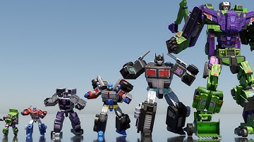 Heavy Vehicle TRANSFORMER Size Comparison