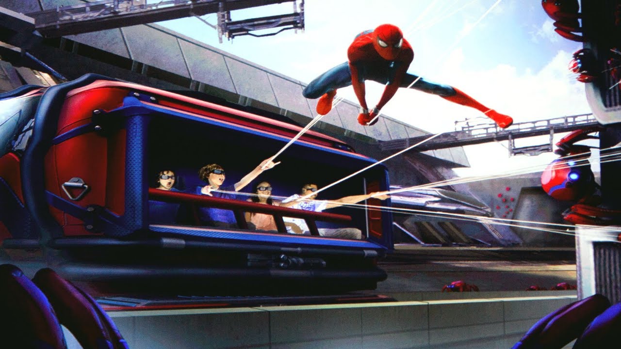 Disneyland  Slingers A SpiderMan Adventure Full Ride 4K! YouTube