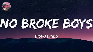 Disco Lines - No Broke Boys (Lyrics)