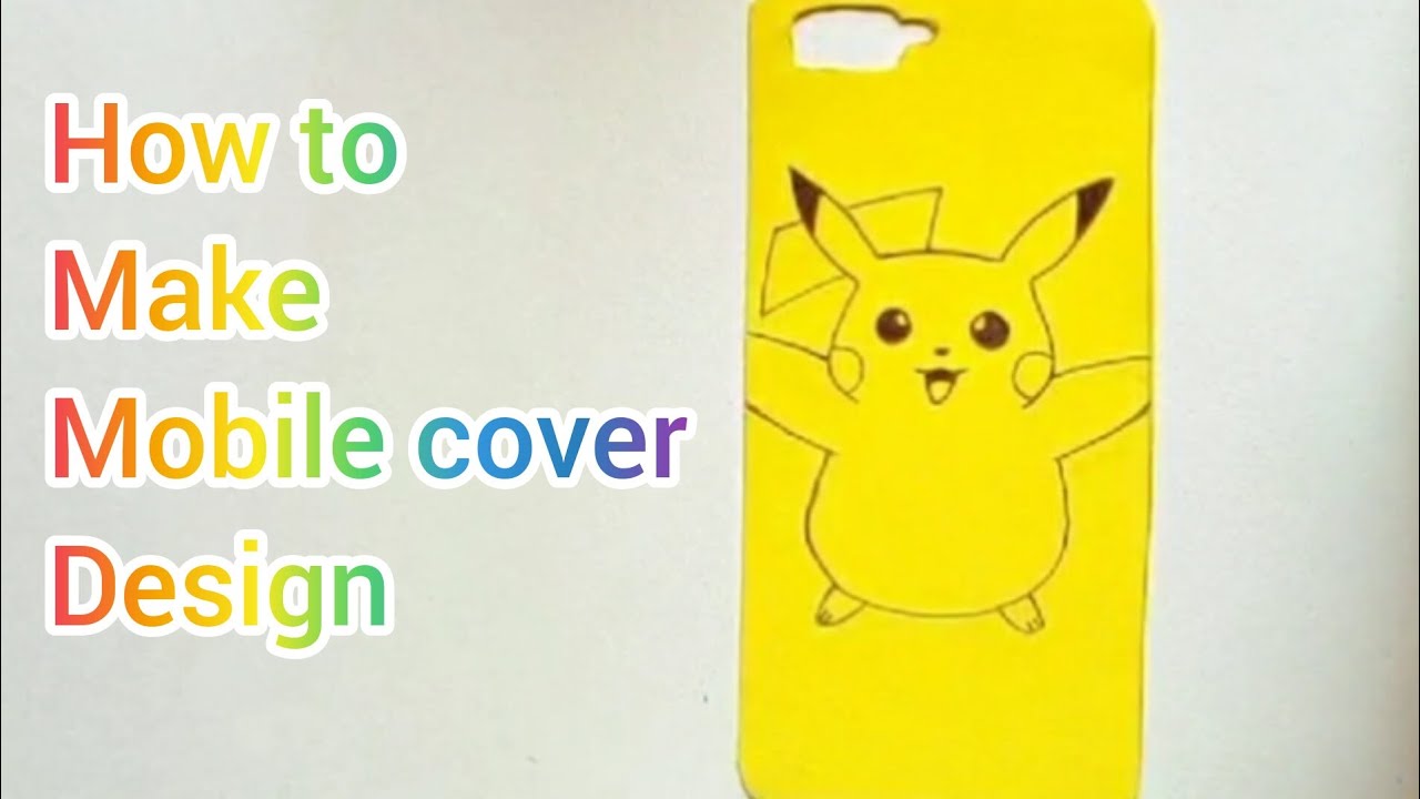 how to make simple mobile cover design 🙂drawing art YouTube