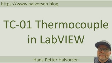 TC-01 Thermocouple Temperature Device in LabVIEW