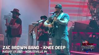 Zac Brown Band performing Knee Deep August 27, 2021 in Noblesville, Indiana