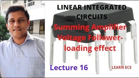 LINEAR INTEGRATED CIRCUITS KTU: Lecture 16