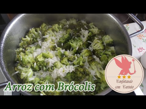 Arroz com brócolis - (super fácil e nutritivo)