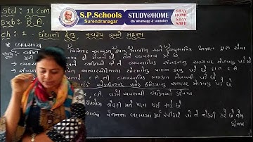 STD 11 COMMERCE | B.A. CH-1 , LEC-8 | SP SCHOOL SURENDRANAGAR