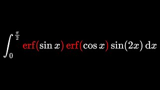 An insane integral involving the error function