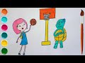 TRT Çocuk İbi Çizimi ve Boyama Oyunu l Nasıl Çizilir ? lÇocuklar İçin Boyama Videoları