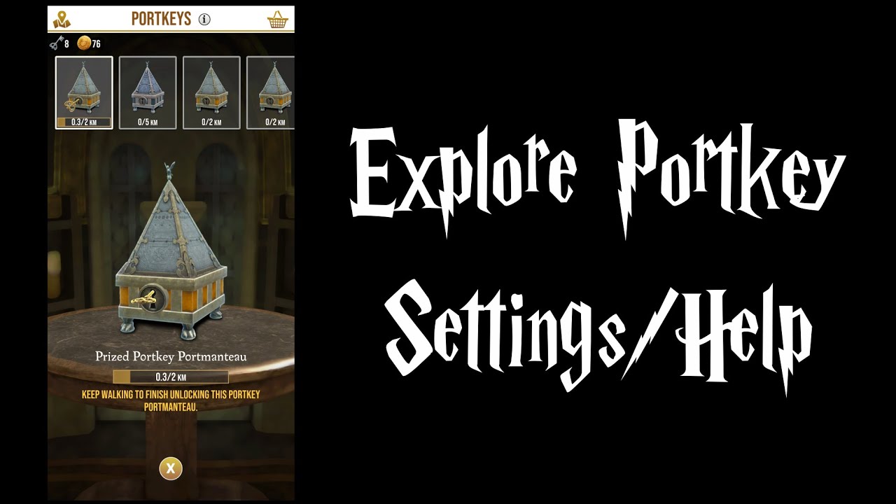 Harry Potter Wizards Unite Portkey, Settings & Help YouTube