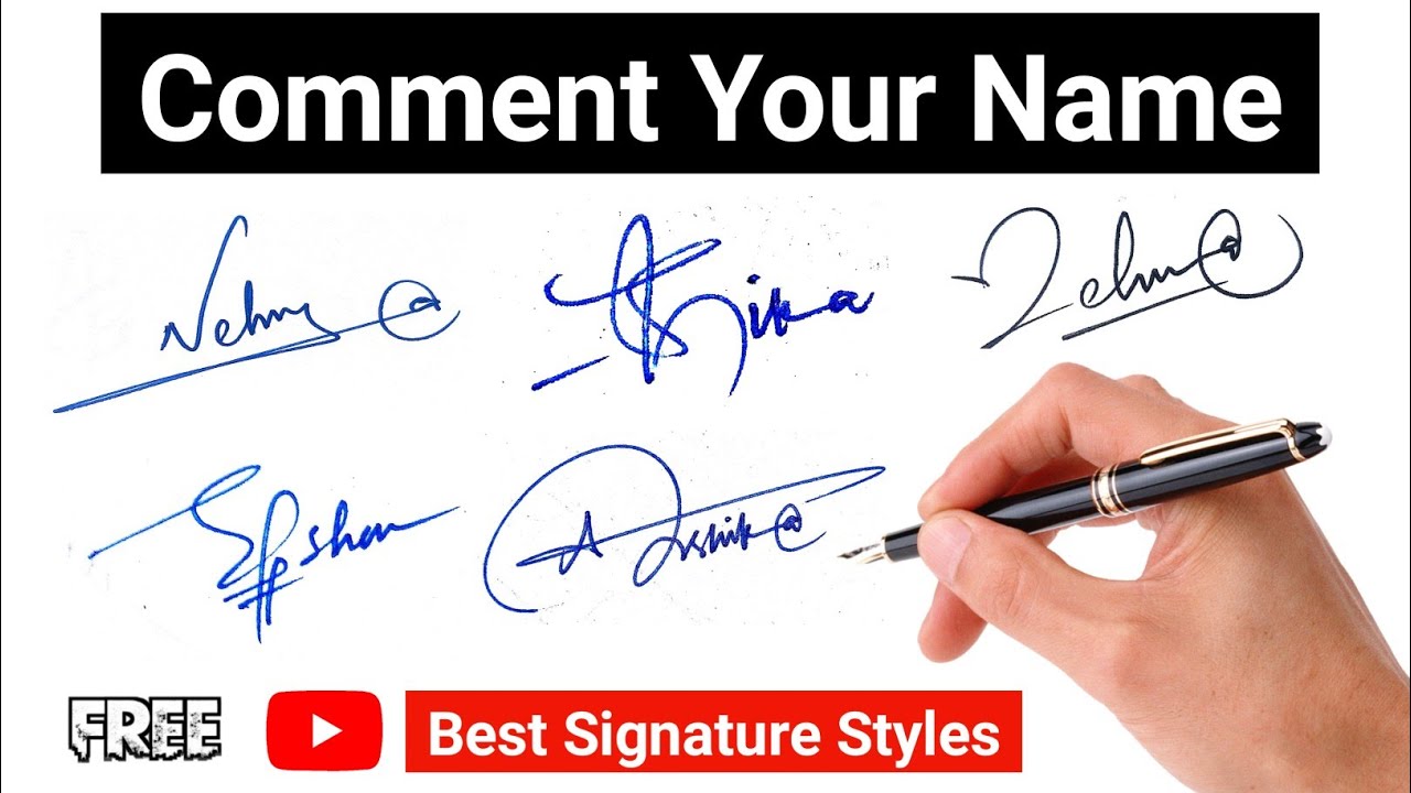 Commented Names | Signature Style Of My Name | How to Signature Your ...